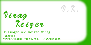 virag keizer business card